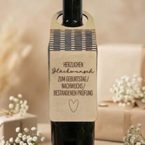 flaschenanhänger aus holz